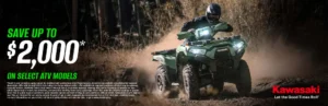 Read more about the article SAVE UP TO $2,000* ON SELECT ATV MODELS