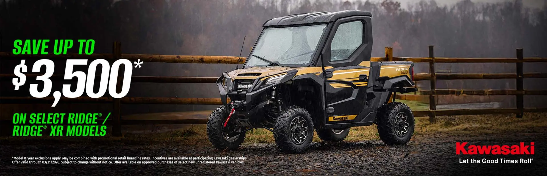 You are currently viewing SAVE UP TO $3,500* ON SELECT RIDGE / RIDGE XR MODELS