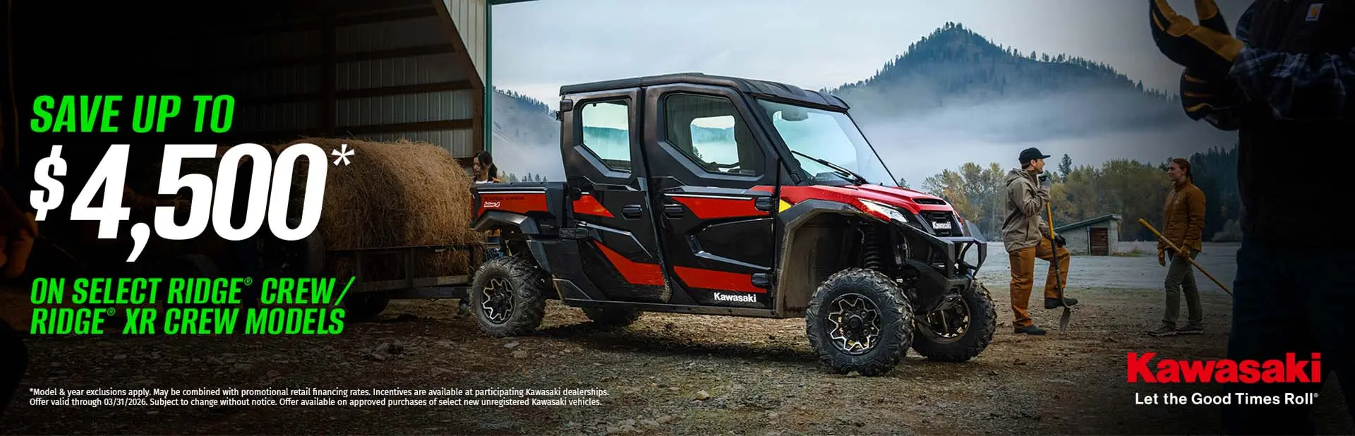 Read more about the article SAVE UP TO $4,500* ON SELECT RIDGE CREW / RIDGE XR CREW MODELS