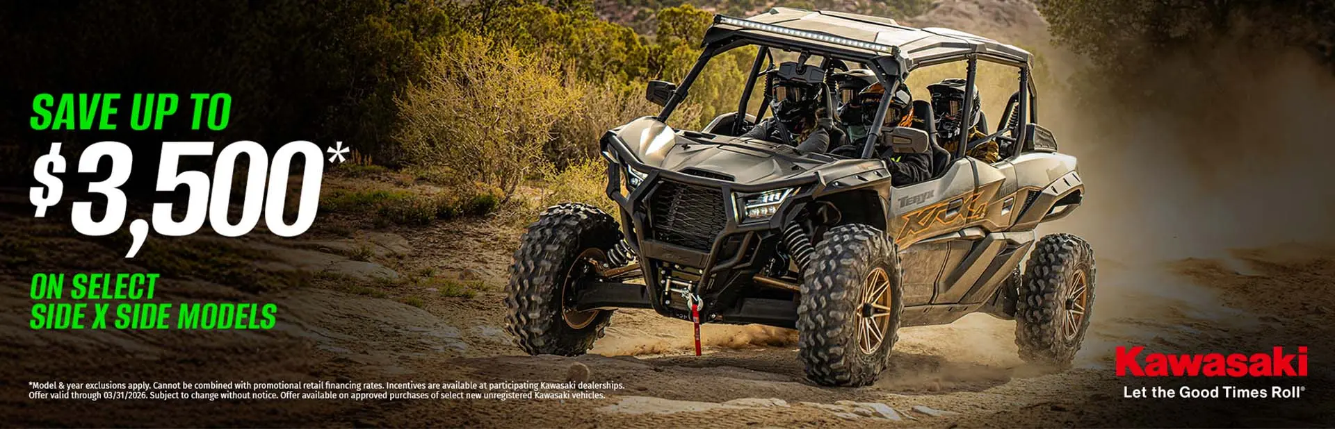 You are currently viewing SAVE UP TO $3,500* ON SELECT SIDE X SIDE MODELS